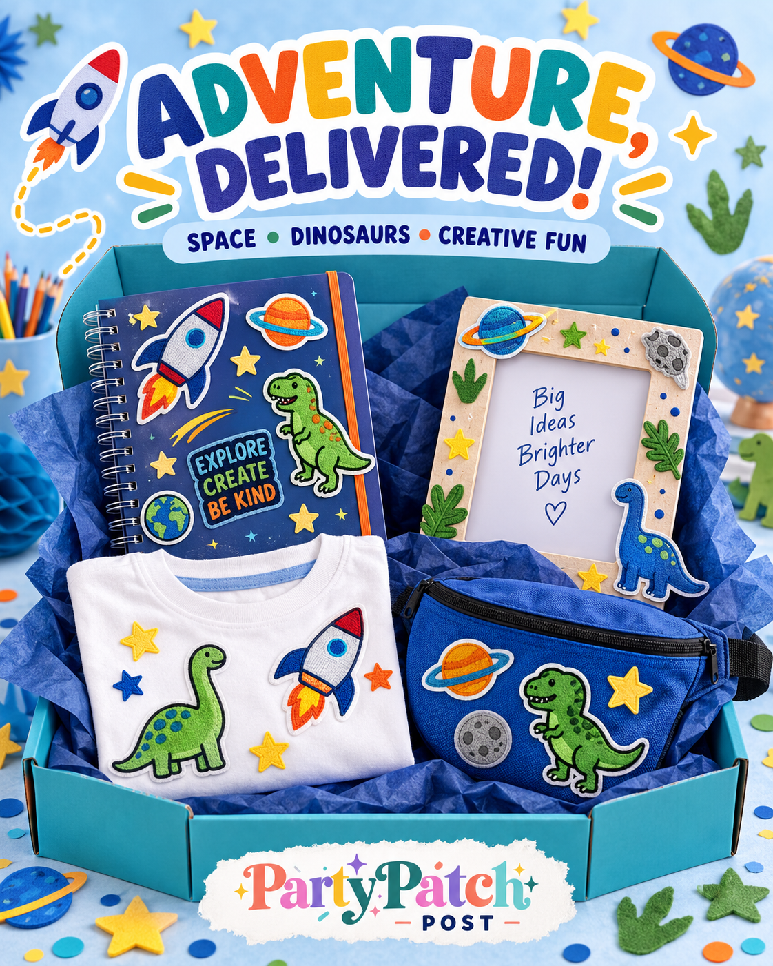 Make Your Own Craft Box – Boys Edition – Notebook & 3 Crafts of Your Choice