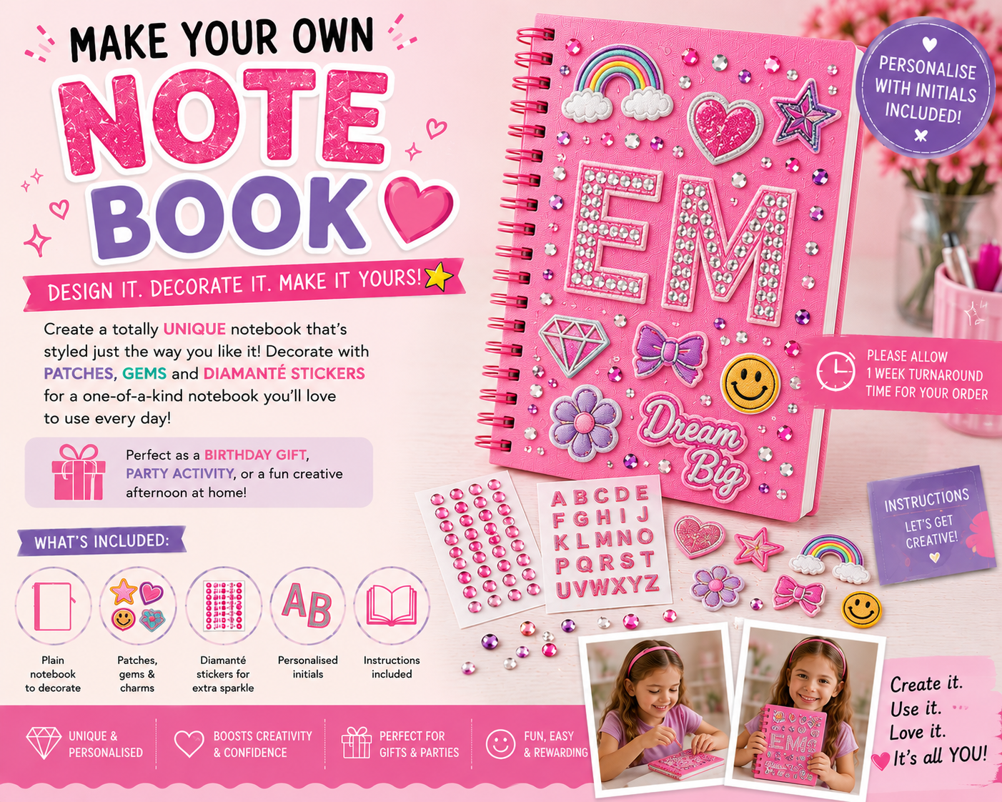 Decorate Your Own Notebook Kit