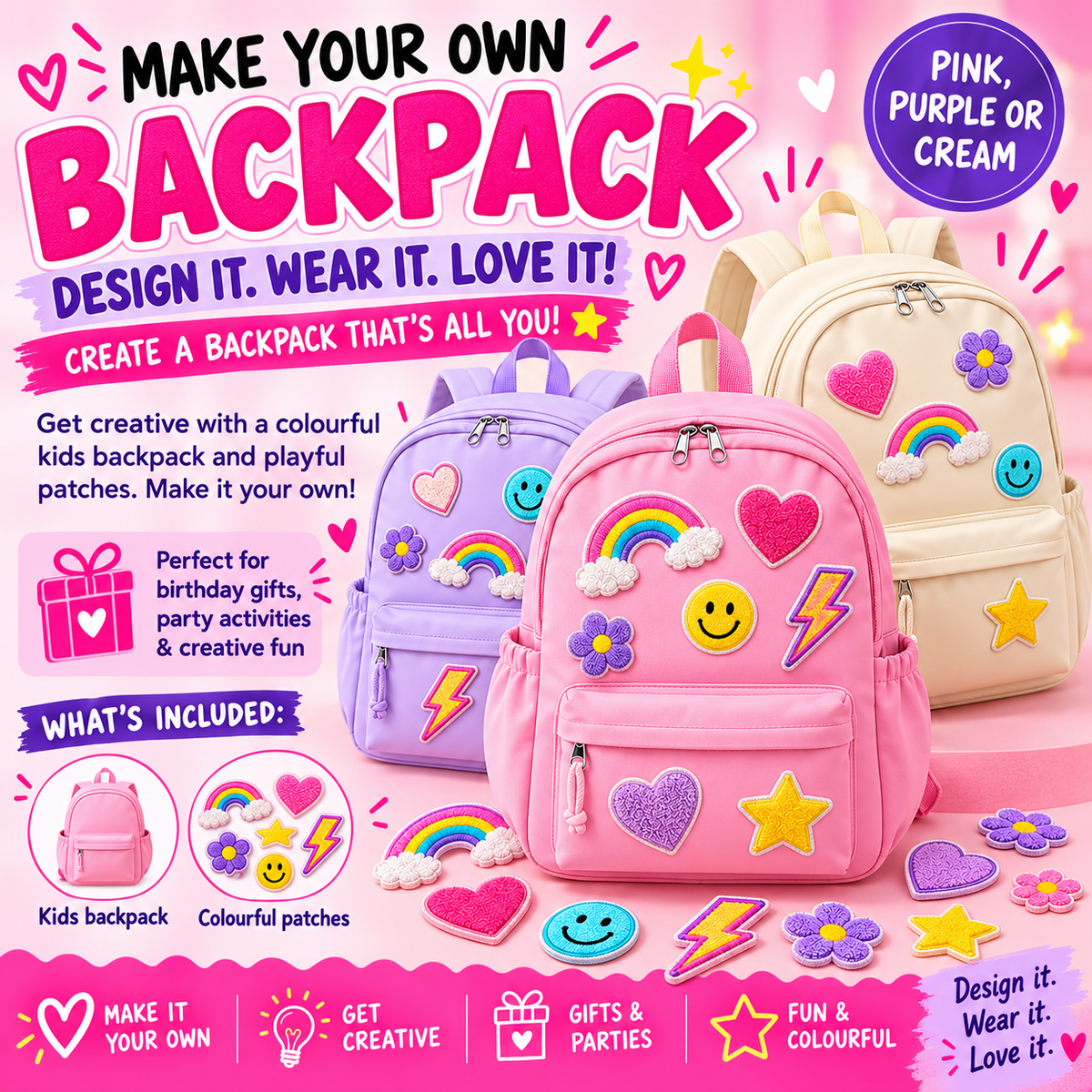 Create Your Own Kids Backpack