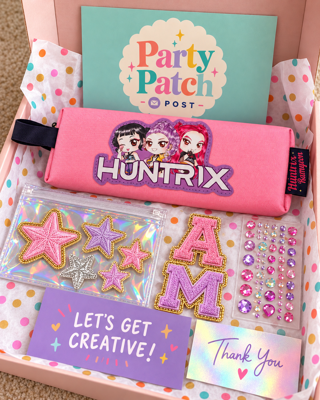 K Pop Demon Hunters DIY Pencil Case Craft Box – Pink
