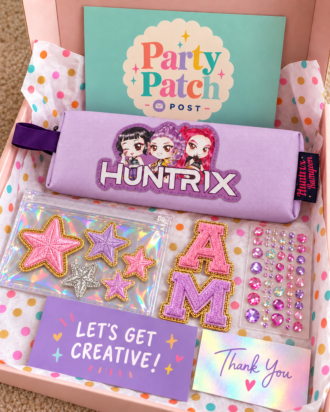 K Pop Demon Hunters DIY Pencil Case Craft Box – Lilac