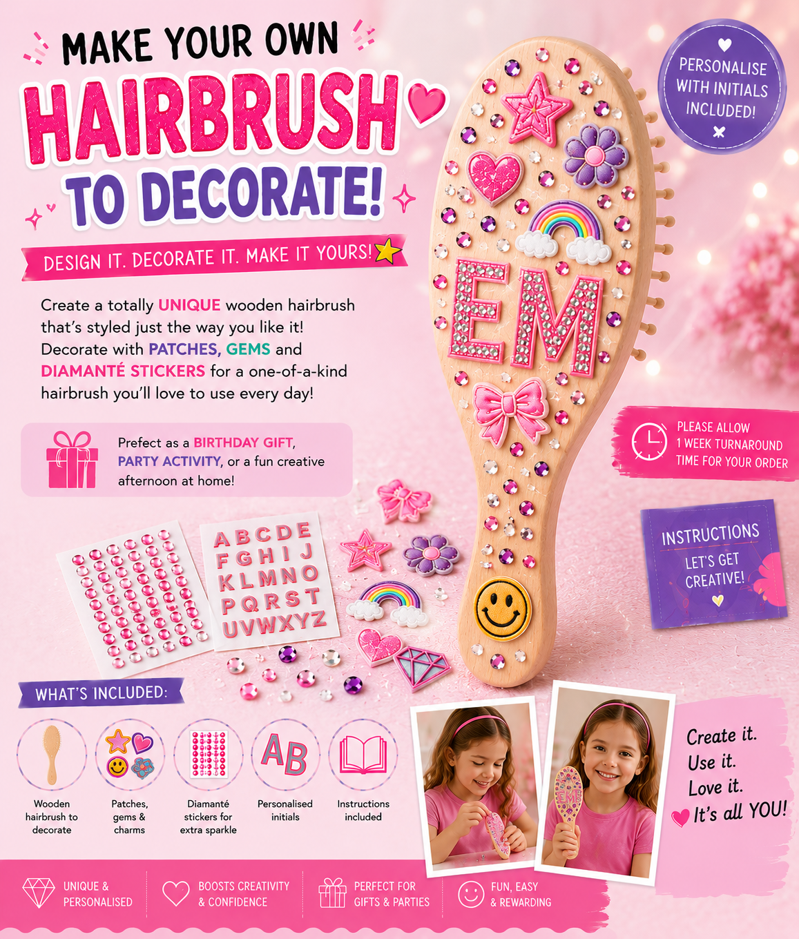 Make Your Own Mini Hairbrush
