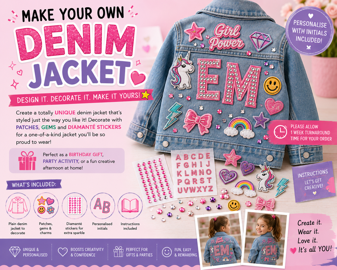 Make Your Own Denim Jacket Kit